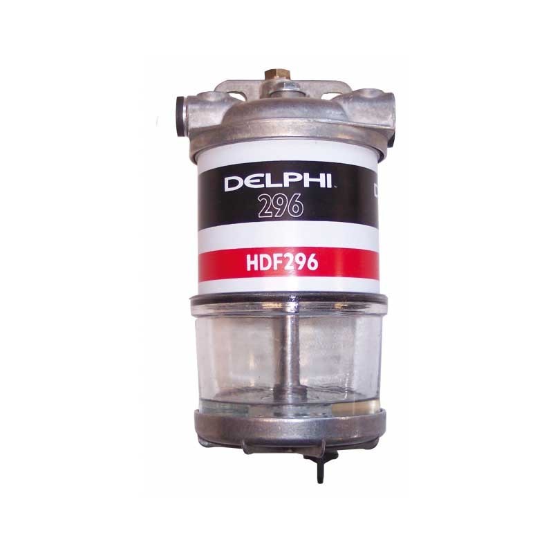 Delphi HDF296 Brandstoffilter met Glazen Kom Delphi HDF296 Brandstoffilter met Glazen Kom